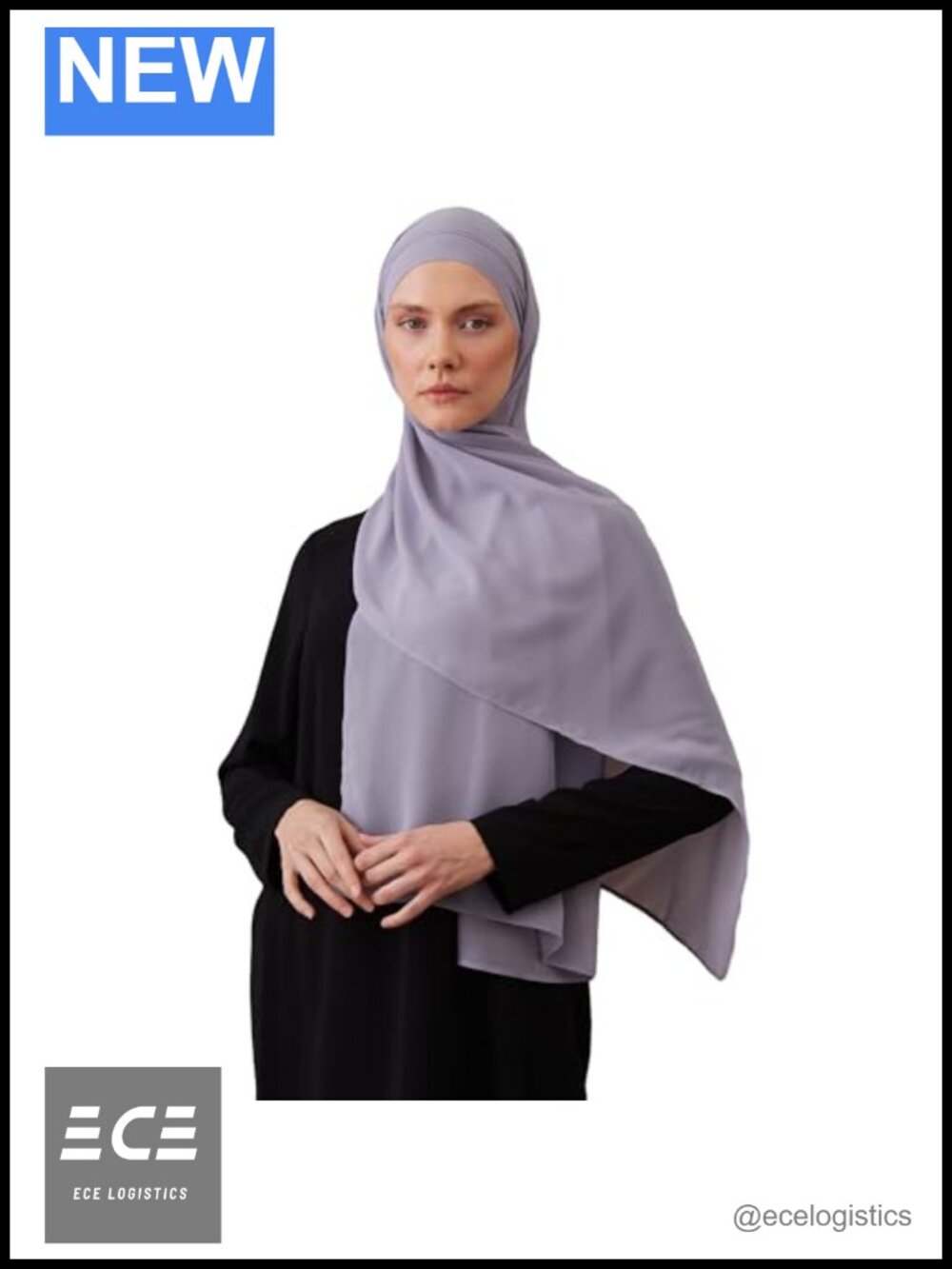 Instant Chiffon Hijab Pre-Sewn Lightweight Easy Wear Head Scarf for Women